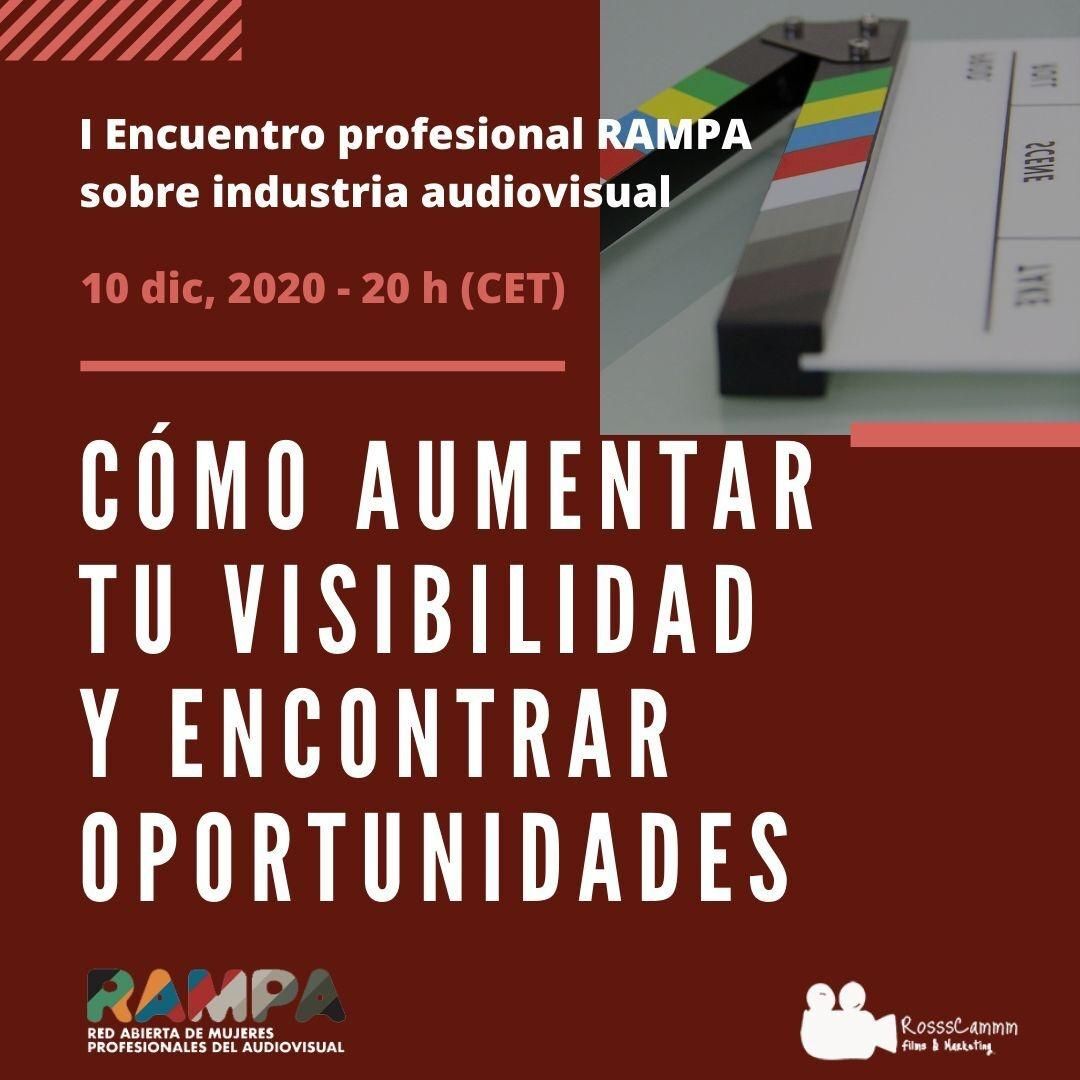 RAMPA organiza cinco sesiones profesionales gratuitas para contribuir a la formación de las mujeres en el sector audiovisual